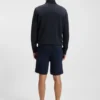 Jacke aus Baumwollfrottee mit Logo-Patch Jacke aus Baumwollfrottee mit Logo-Patch