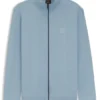 Jacke aus Baumwollfrottee mit Logo-Patch Jacke aus Baumwollfrottee mit Logo-Patch