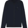 Jacke aus Baumwollfrottee mit Logo-Patch Jacke aus Baumwollfrottee mit Logo-Patch