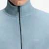 Jacke aus Baumwollfrottee mit Logo-Patch Jacke aus Baumwollfrottee mit Logo-Patch