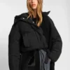 Jacke aus Crinkle-Stoff in regulärer Passform