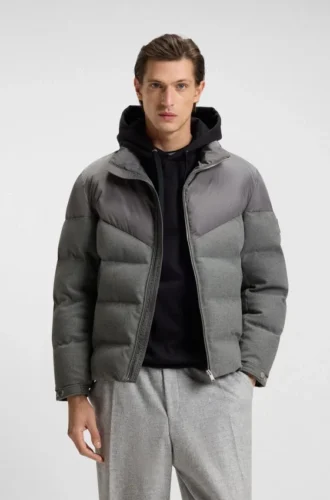 Jacke aus gebürstetem Flanell mit wasserabweisender Ausrüstung