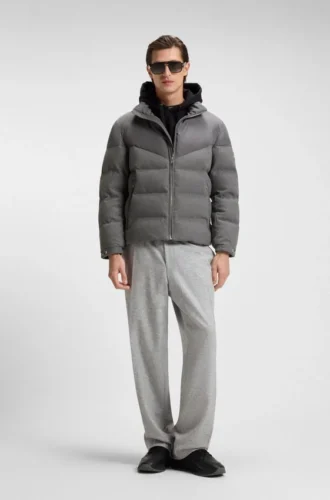 Jacke aus gebürstetem Flanell mit wasserabweisender Ausrüstung