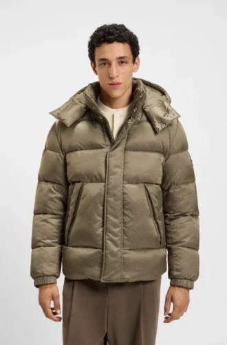 Jacke aus Monogramm-Jacquard mit wasserabweisender Ausrüstung