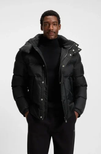 Jacke aus Monogramm-Jacquard mit wasserabweisender Ausrüstung