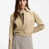 Jacke im Blouson-Stil aus weichem Wildleder