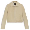 Jacke im Blouson-Stil aus weichem Wildleder