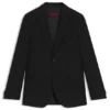 Jacke in extra schmaler Passform aus Twill aus Wollmischung
