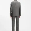 Jacke in Extra-Slim-Fit aus Dobby-Stoff aus Schurwolle
