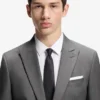 Jacke in Extra-Slim-Fit aus Dobby-Stoff aus Schurwolle