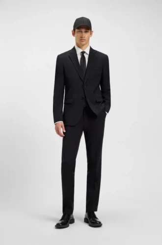 Jacke in Extra-Slim-Fit aus Schurwolle