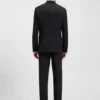 Jacke in Extra-Slim-Fit aus Schurwolle