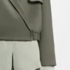 Jacke in lockerer Passform aus japanischem Crêpe
