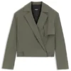 Jacke in lockerer Passform aus japanischem Crêpe