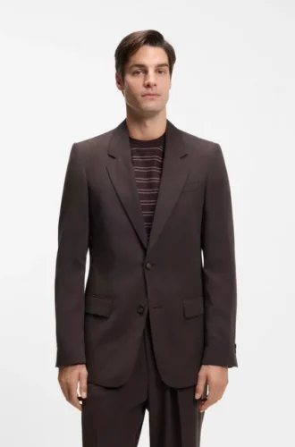 Jacke in lockerer Passform aus Twill