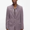 Jacke in lockerer Passform aus Twill