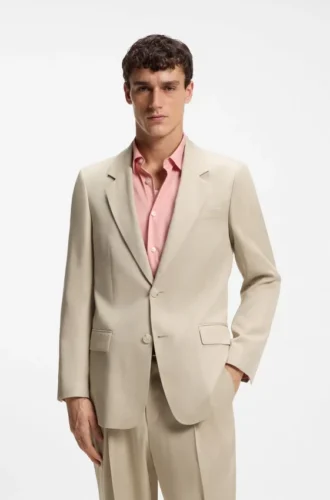 Jacke in lockerer Passform aus Twill