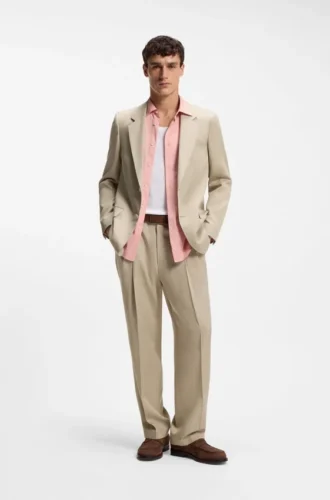 Jacke in lockerer Passform aus Twill