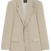 Jacke in lockerer Passform aus Twill