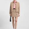 Jacke in lockerer Passform mit Knopfleiste