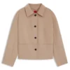 Jacke in lockerer Passform mit Knopfleiste