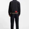 Jacke in Regular-Fit aus dunkelblauem Denim