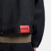 Jacke in Regular-Fit aus dunkelblauem Denim