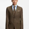 Jacke in Regular-Fit aus reiner und strukturierter Wolle
