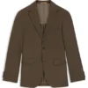Jacke in Regular-Fit aus reiner und strukturierter Wolle