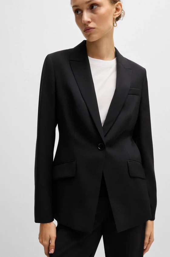 Jacke in Regular-Fit aus Schurwolle Jacke in Regular-Fit aus Schurwolle