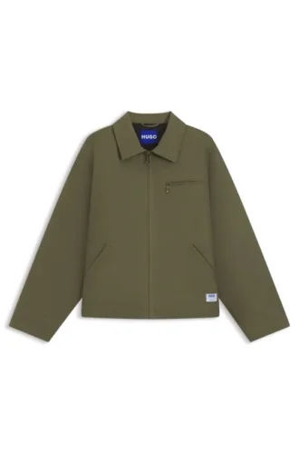 Jacke in Regular-Fit aus wattierter Baumwolle