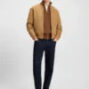 Jacke in Regular-Fit aus Wildleder
