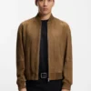 Jacke in Regular-Fit aus Wildleder