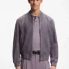 Jacke in Regular-Fit aus Wildleder