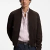 Jacke in Regular-Fit aus Wildleder