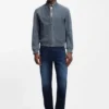 Jacke in Regular-Fit aus Wildleder