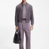 Jacke in Regular-Fit aus Wildleder