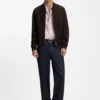 Jacke in Regular-Fit aus Wildleder