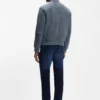 Jacke in Regular-Fit aus Wildleder