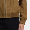 Jacke in Regular-Fit aus Wildleder