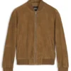 Jacke in Regular-Fit aus Wildleder