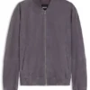 Jacke in Regular-Fit aus Wildleder
