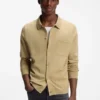 Jacke in Regular-Fit mit gerippten Bündchen