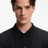 Jacke in Regular-Fit mit gerippten Bündchen