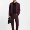 Jacke in Regular-Fit mit gerippten Bündchen