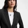 Jacke in regulärer Passform mit fallendem Revers