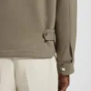 Jacke in Relaxed-Fit aus Stretchstoff mit Flügelkragen Jacke in Relaxed-Fit aus Stretchstoff mit Flügelkragen