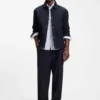 Jacke in Relaxed-Fit aus wasserabweisendem, aufgerautem Stoff