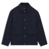 Jacke in Relaxed-Fit aus wasserabweisendem, aufgerautem Stoff