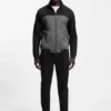 Jacke mit Kontrastpaspel aus einer Baumwollmischung